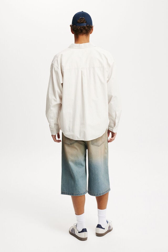 Cotton On Super Baggy Jort Earl Blue