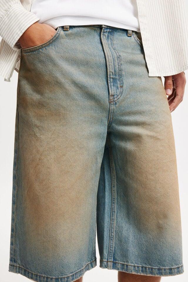 Cotton On Super Baggy Jort Earl Blue