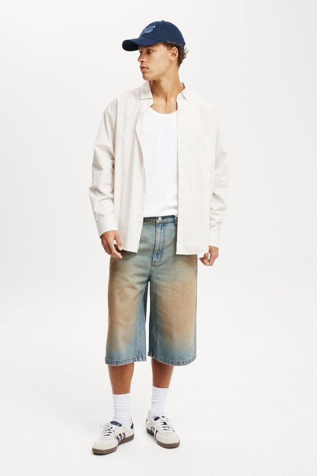 cotton on Super Baggy Jort earl blue