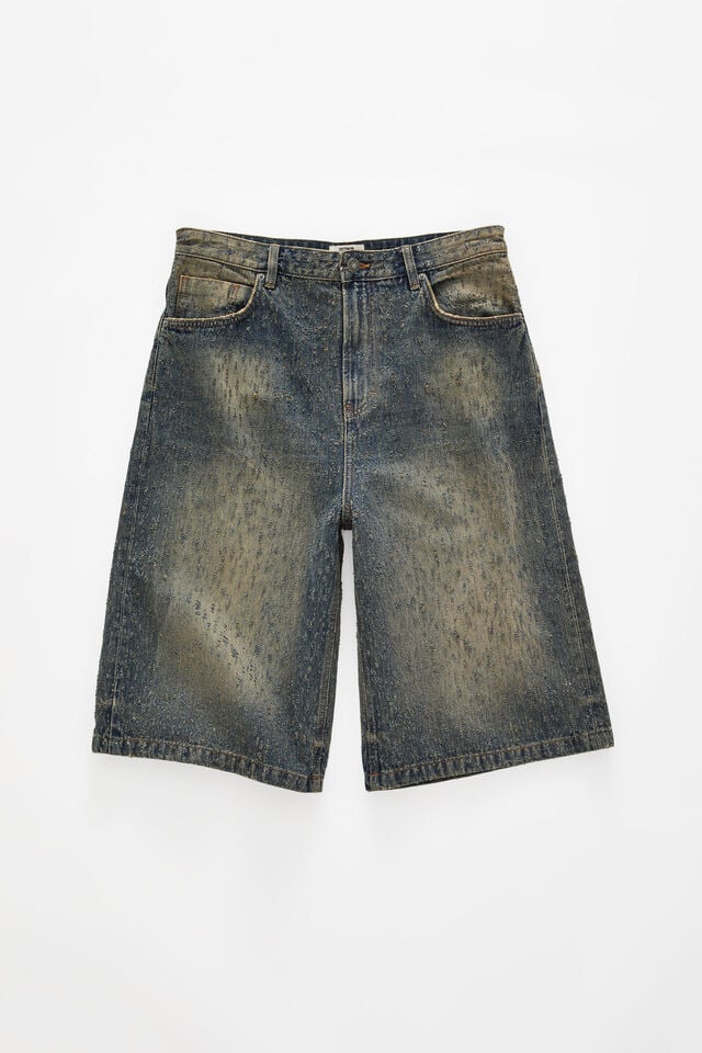 Cotton On Super Baggy Jort Laser Blue