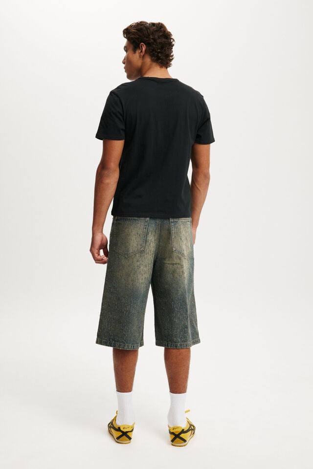 Cotton On Super Baggy Jort Laser Blue