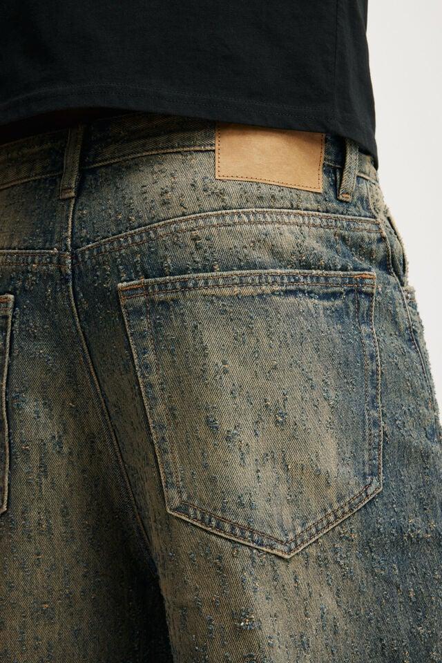 Cotton On Super Baggy Jort Laser Blue