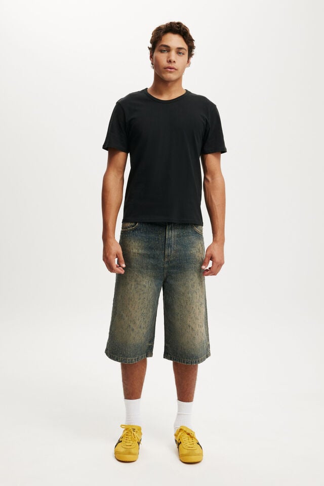 cotton on Super Baggy Jort laser blue