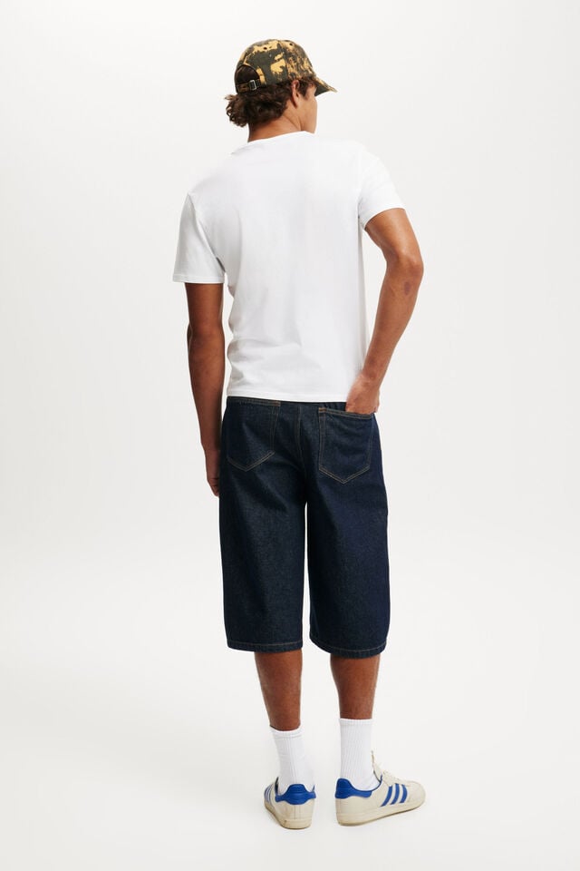 Cotton On Super Baggy Jort Pintuck Shutter Blue