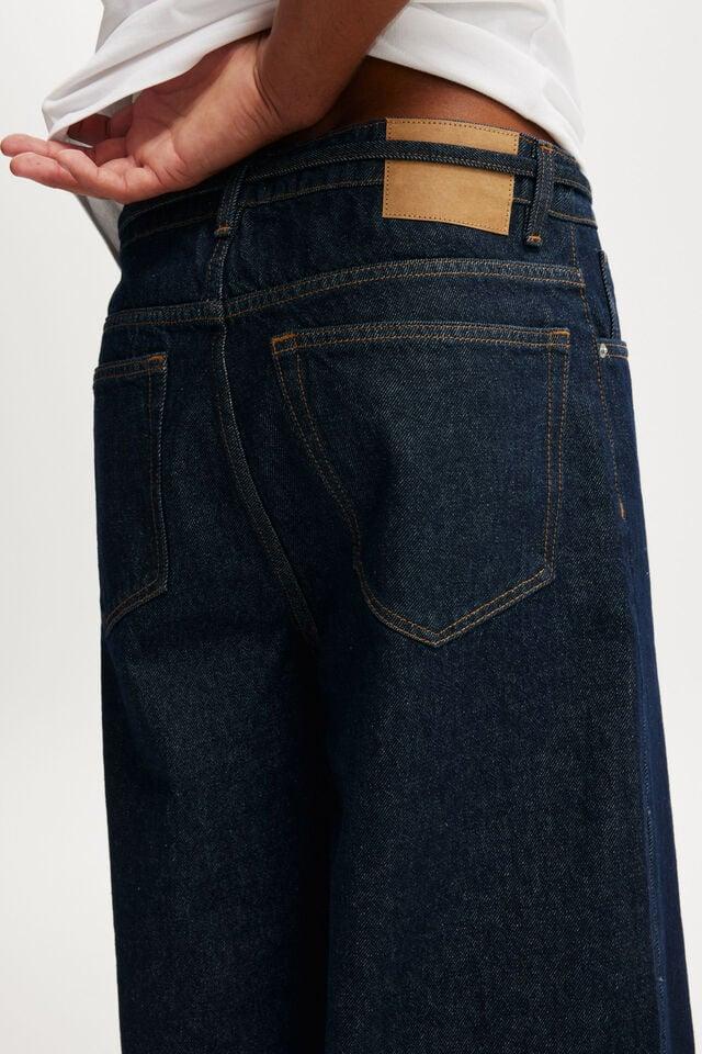 Cotton On Super Baggy Jort Pintuck Shutter Blue