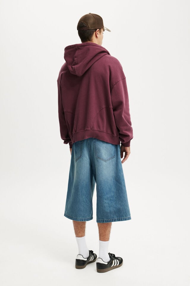 Cotton On Super Baggy Jort Rattle Blue