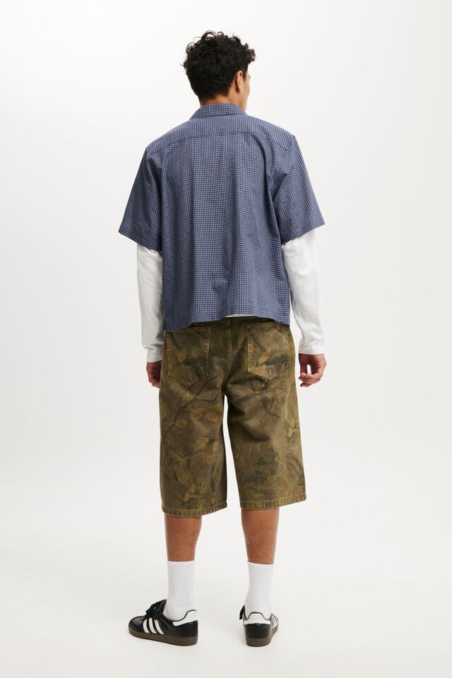 Cotton On Super Baggy Jort Tree Camo