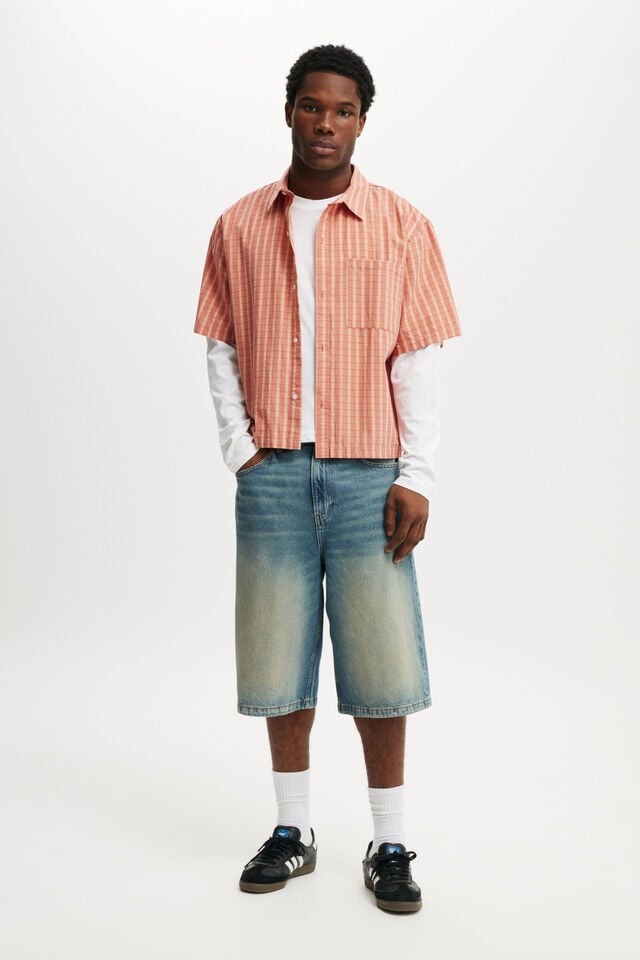 cotton on Super Baggy Jort vertigo blue