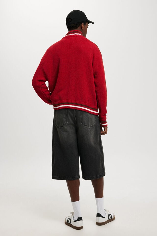 Cotton On Super Baggy Jort Y2k Washed Black