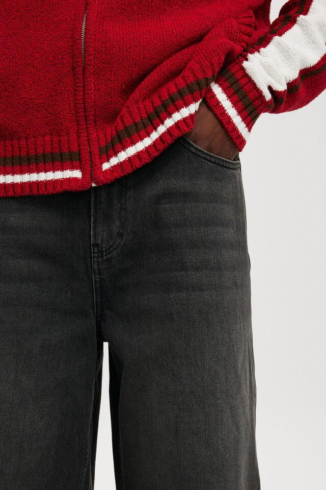 Cotton On Super Baggy Jort Y2k Washed Black