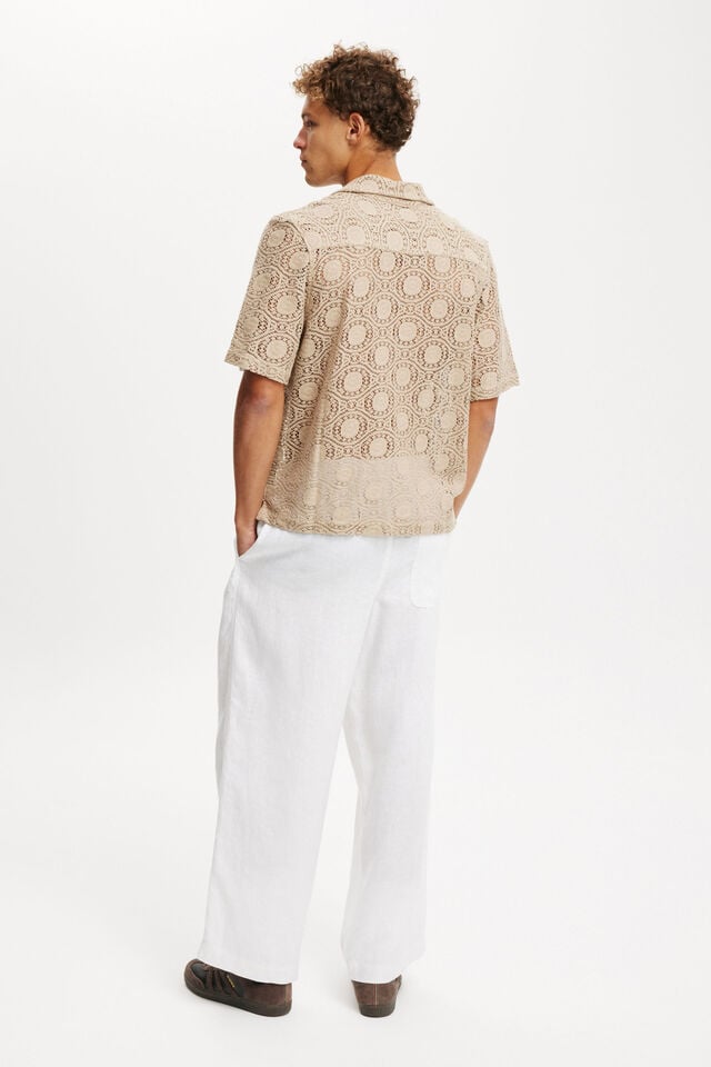 Cotton On Super Baggy Linen Pant White