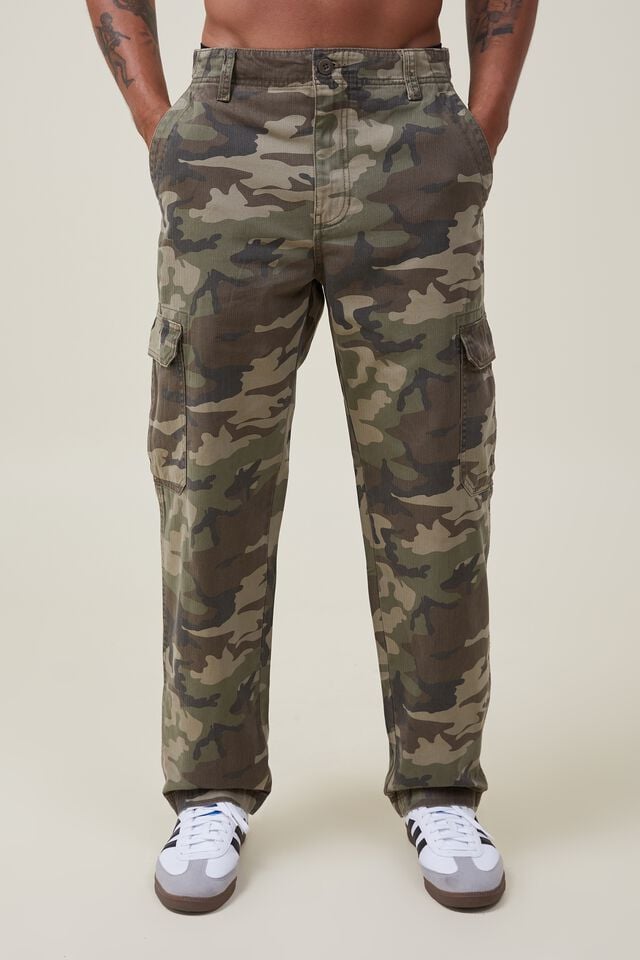 Cotton On Tactical Cargo Pant Camo Herringbone