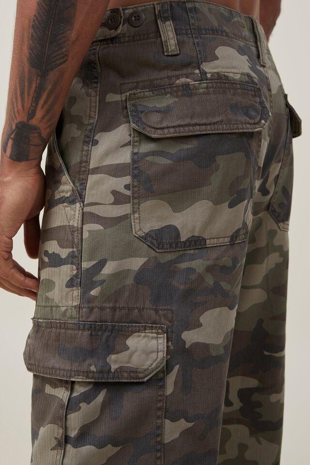 Cotton On Tactical Cargo Pant Camo Herringbone