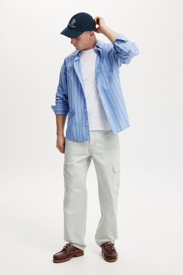 cotton on Tactical Cargo Pant ice grey herringbone