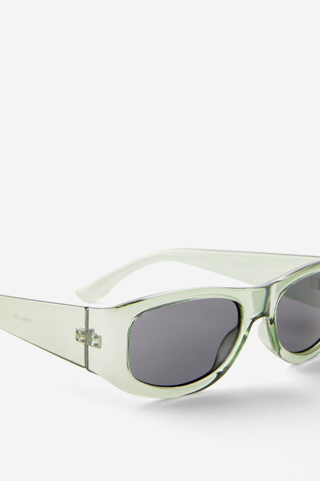 Cotton On Tactical Sunglasses Khaki Crystal/smoke