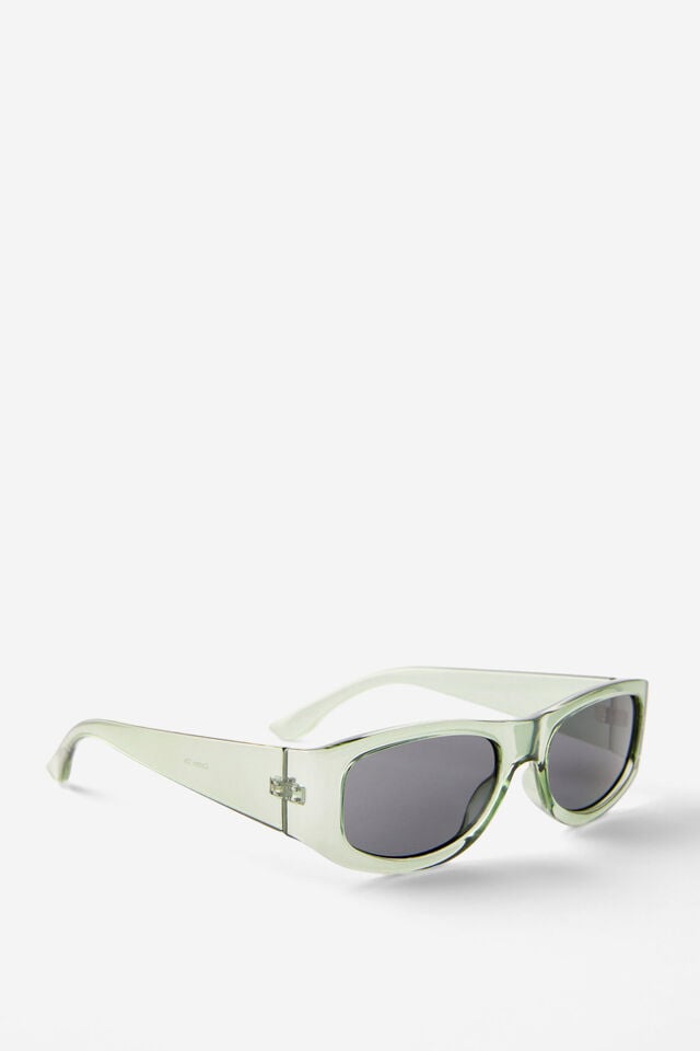 Cotton On Tactical Sunglasses Khaki Crystal/smoke
