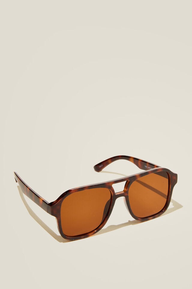 Cotton On The Law Sunglasses Dark Tort/brown
