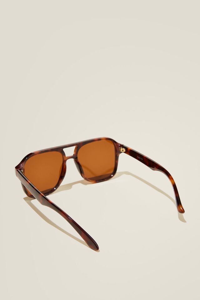 Cotton On The Law Sunglasses Dark Tort/brown