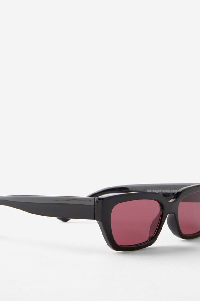 Cotton On The Razor Sunglasses Black/burgundy