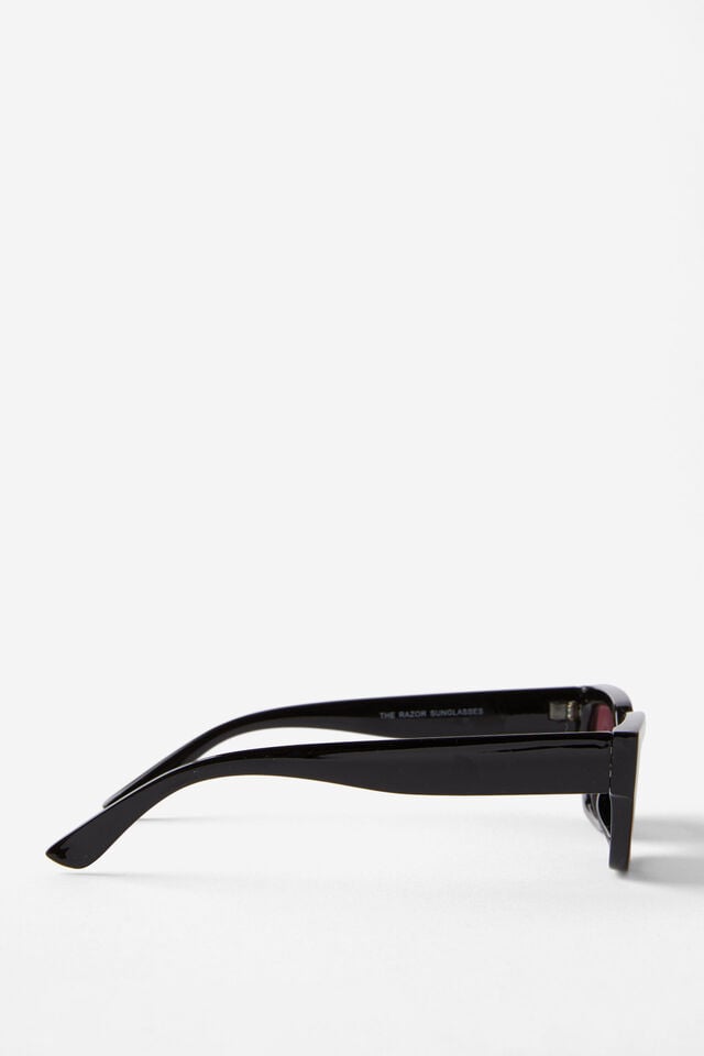 Cotton On The Razor Sunglasses Black/burgundy