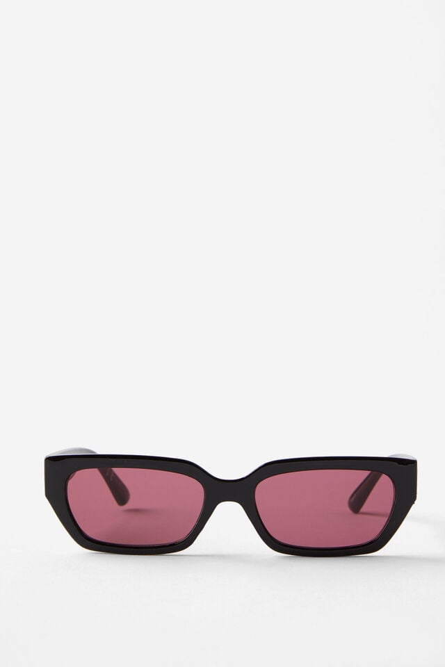 cotton on The Razor Sunglasses black/burgundy