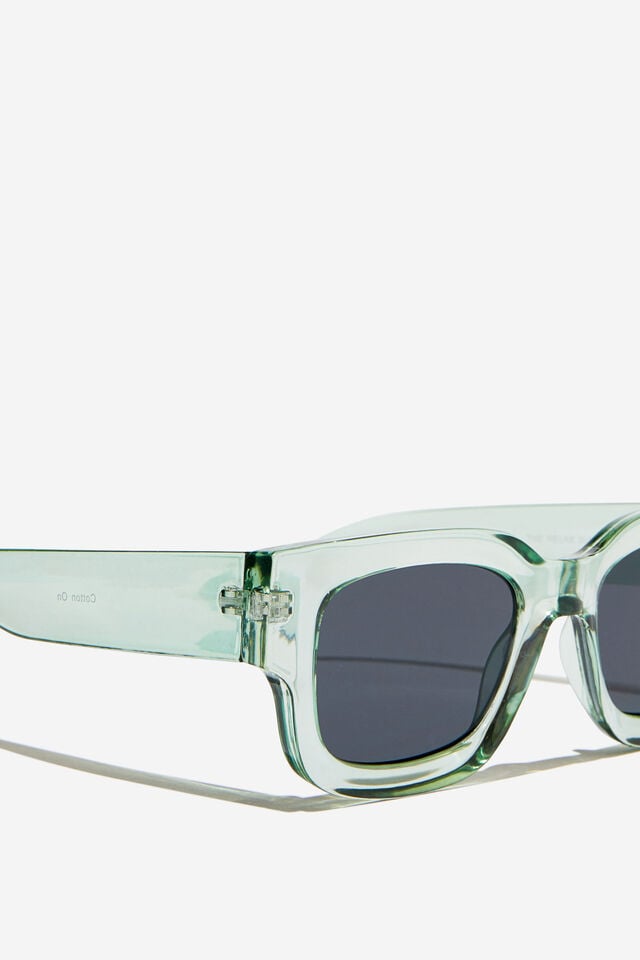 Cotton On The Relax Sunglasses Khaki Crystal/black