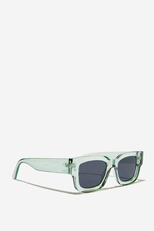 Cotton On The Relax Sunglasses Khaki Crystal/black