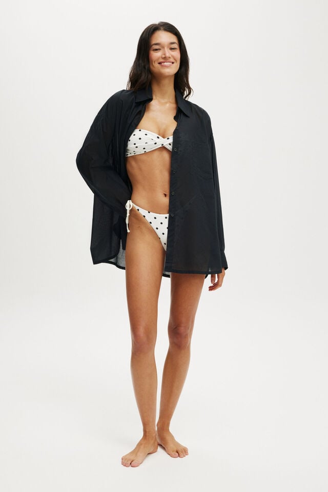 Cotton On The Resort Long Sleeve Shirt Black