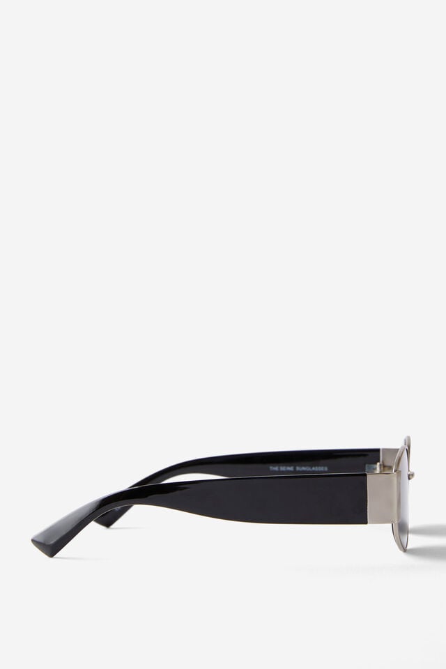 Cotton On The Seine Sunglasses Matte Silver/black