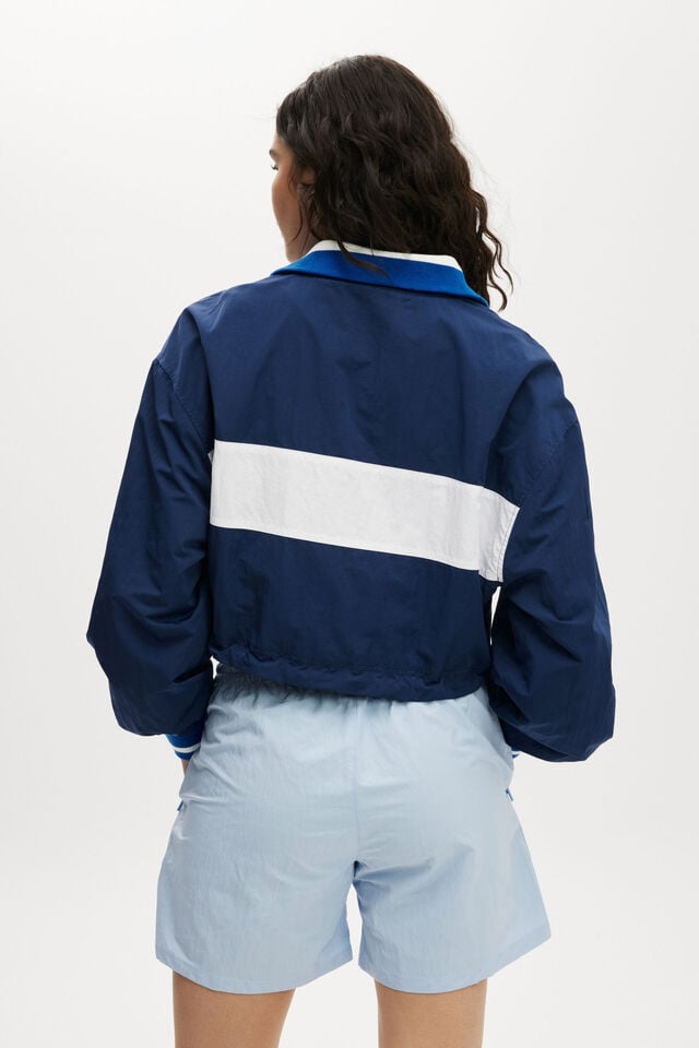 Cotton On Training Anorak Dark Water/ White