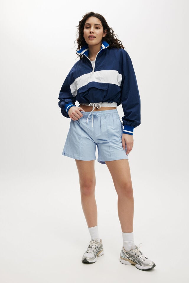 Cotton On Training Anorak Dark Water/ White