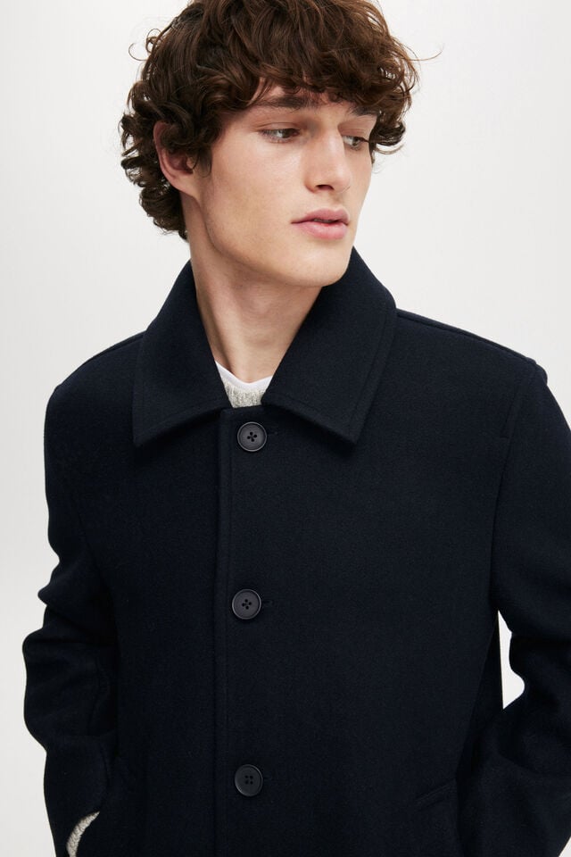 Cotton On Trench Coat Dark Navy