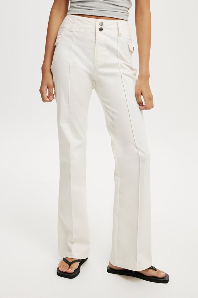 Cotton On Tully Bootleg Cargo Pant Gardenia