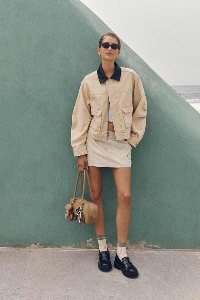 cotton on Tyler Barn Jacket tan