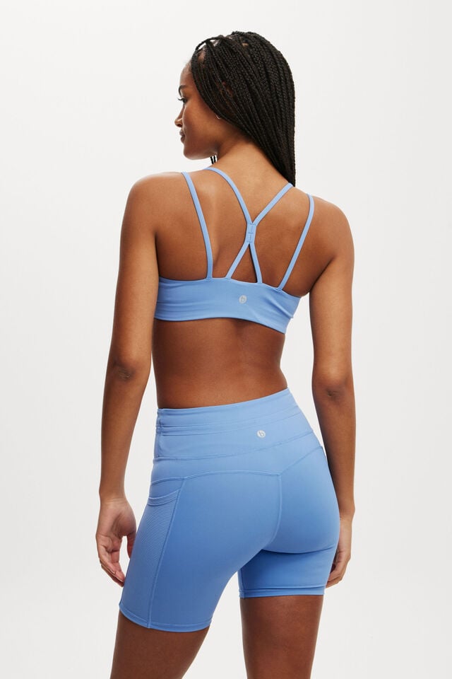 Cotton On Ultimate Run Rib Bike Short Adrift Blue