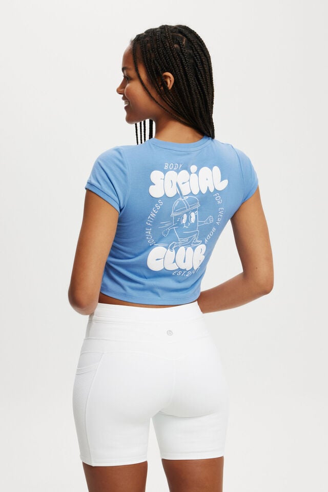 Cotton On Ultimate Run Rib Bike Short White