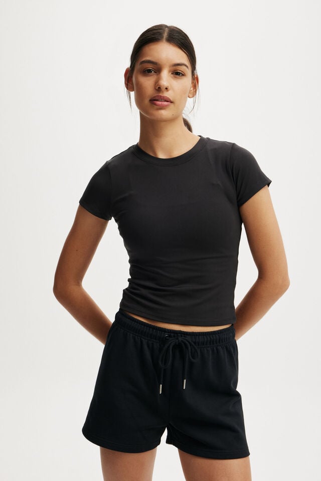 cotton on Ultra Soft Fitted Tshirt black