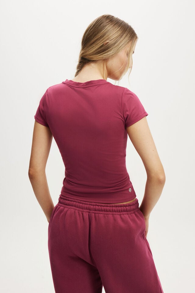 Cotton On Ultra Soft Fitted Tshirt Sangria