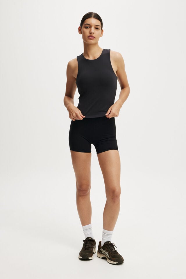 Cotton On Ultra Soft Racer Tank Top Black
