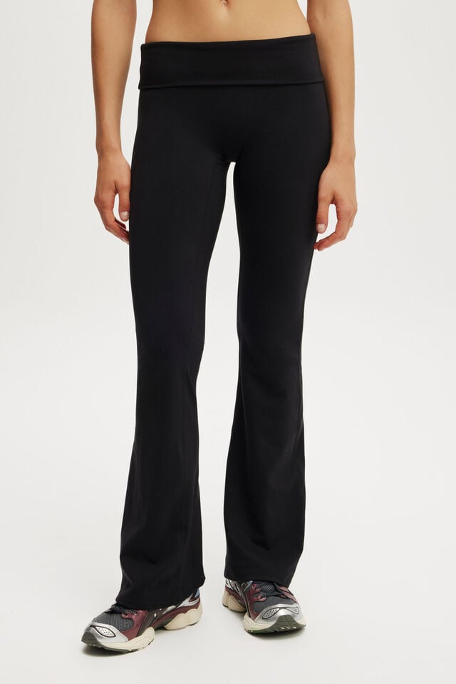 Cotton On Ultra Soft Roll Over Flare Black