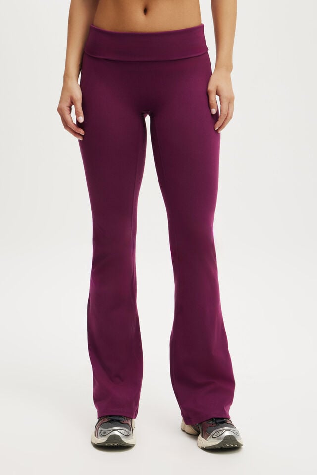 Cotton On Ultra Soft Roll Over Flare Grape Juice