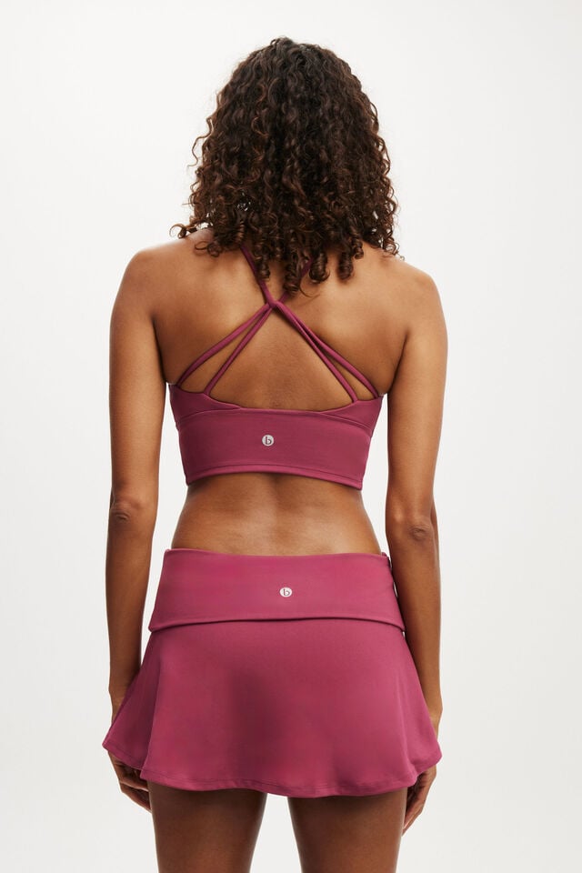 Cotton On Ultra Soft Roll Over Skirt Sangria