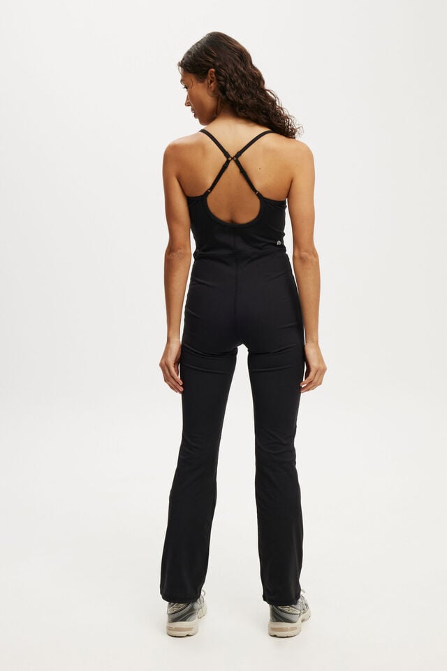 Cotton On Ultra Soft Straight Leg Onesie Black