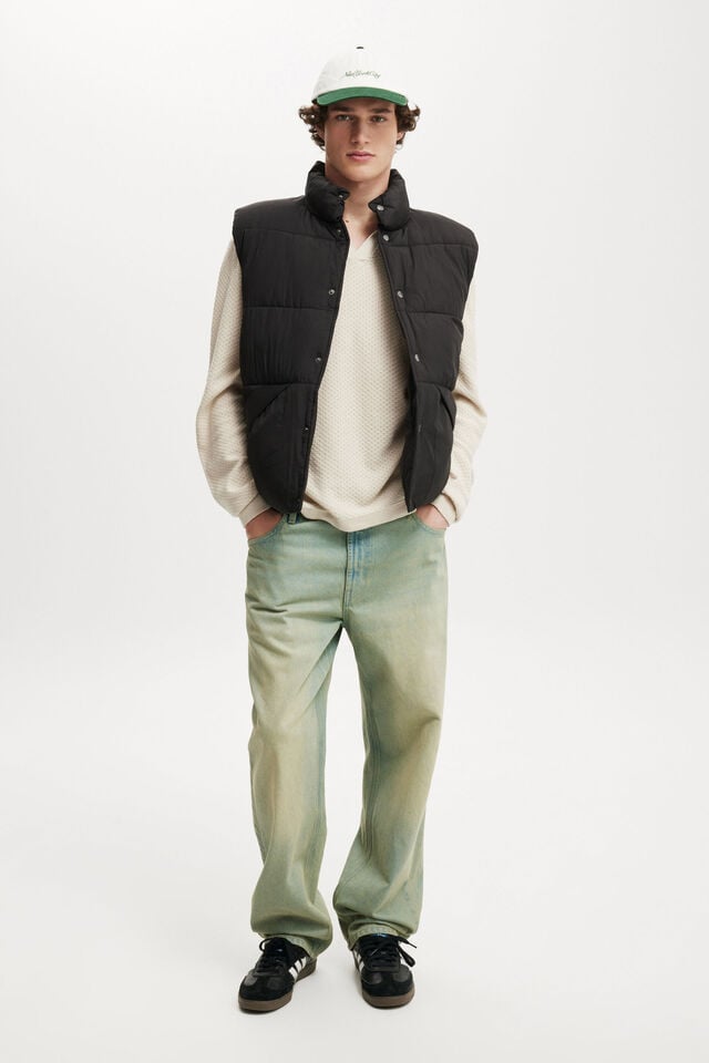 Cotton On Vermont Puffer Vest Black