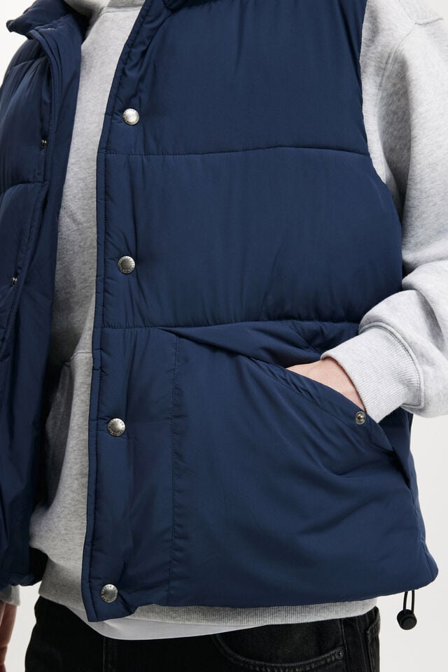 Cotton On Vermont Puffer Vest Navy