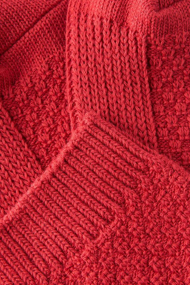 Cotton On Waffle Sock Deep Red