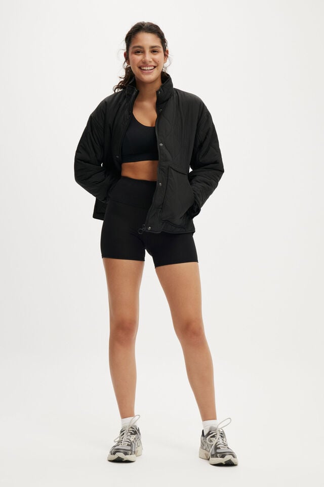 Cotton On Warm Up Relaxed Lightweight Jacket Black