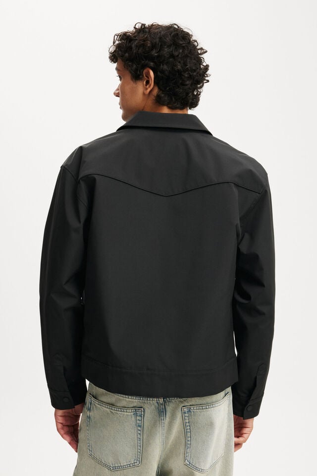 Cotton On Western Harrington Jacket Black