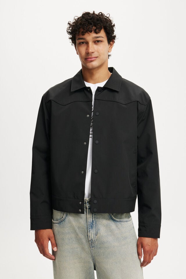 cotton on Western Harrington Jacket black