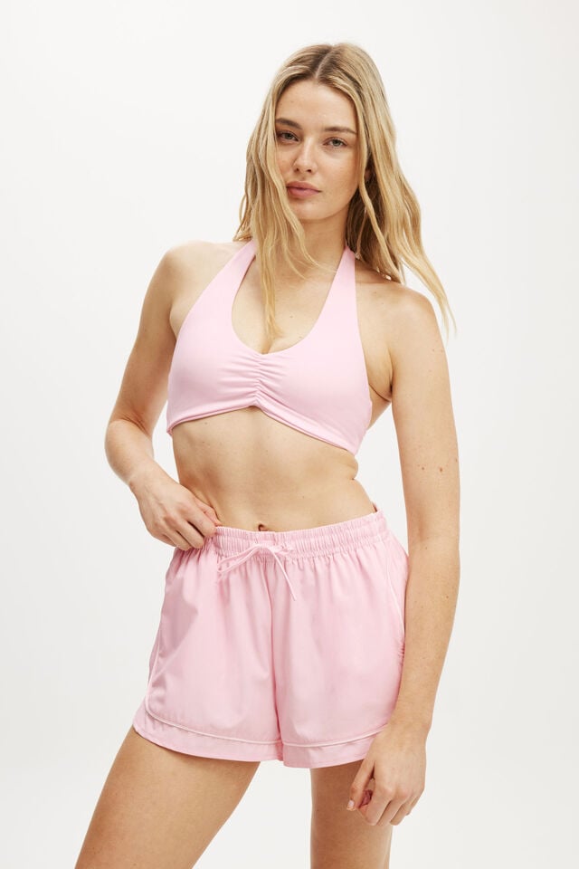 Cotton On Woven Curved Hem Short Cherry Dream